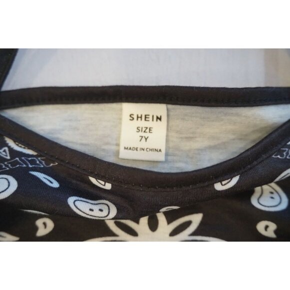 SHEIN 2-Piece Set – Handkerchief Crop Top & Jogger Pants - Size 7Y / 130 - Picture 4 of 5
